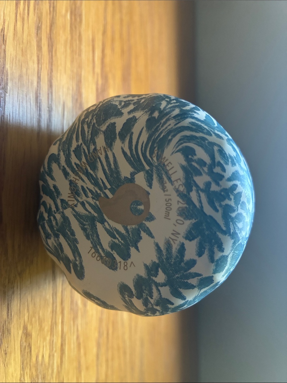 S'well Blue and White Floral-Pattern Insulated Bottle - Picture 2 of 3